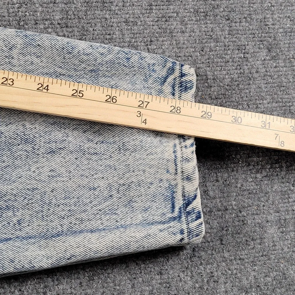 Vintage Pepsi Jeans Womens 13 30x30 Acid Wash Tapered Denim Pants USA 80/90s - Picture 6 of 14
